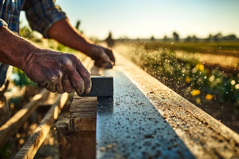 cómo afilar una guillotina para un corte eficiente en la agricultura